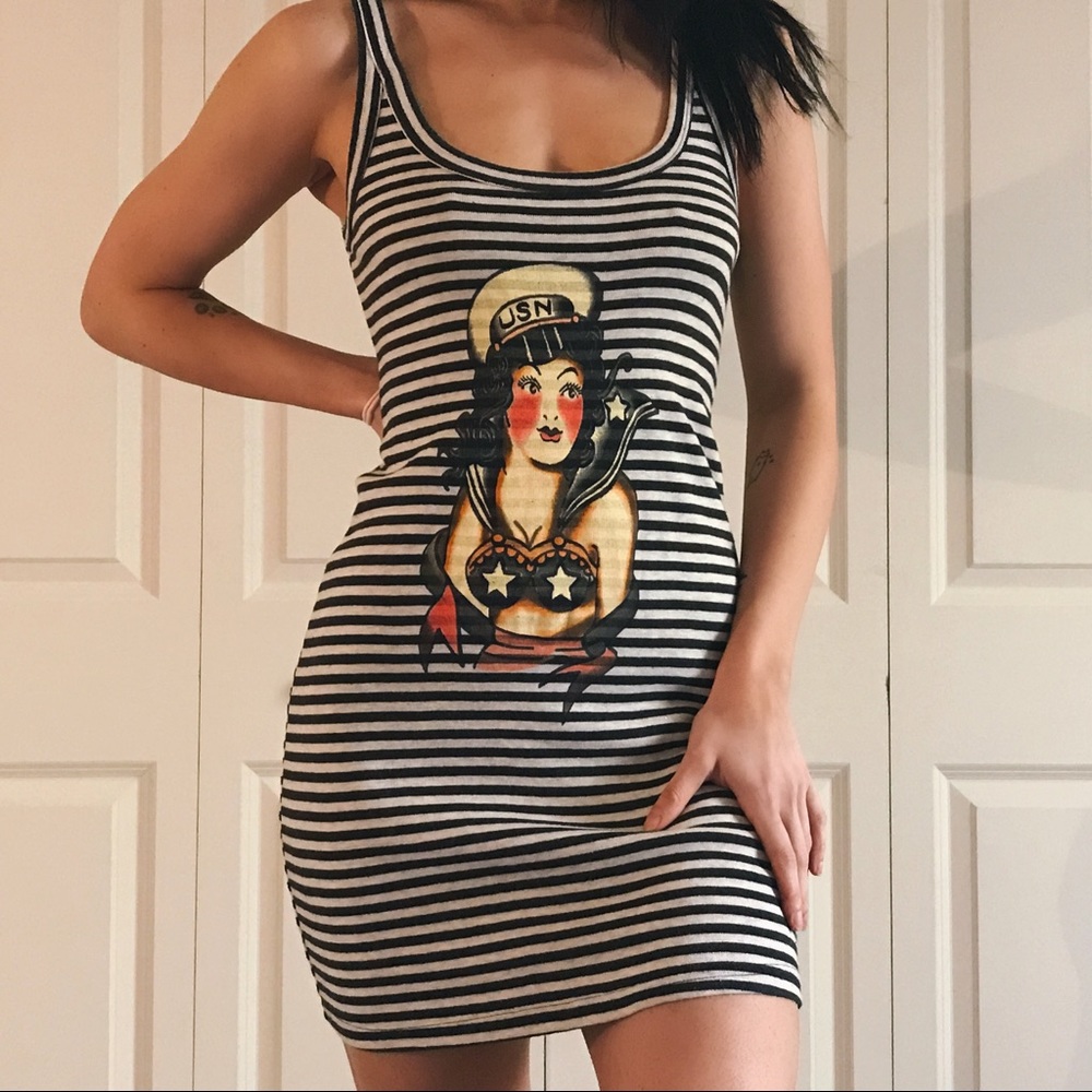 Sailor Jerry Striped Dress